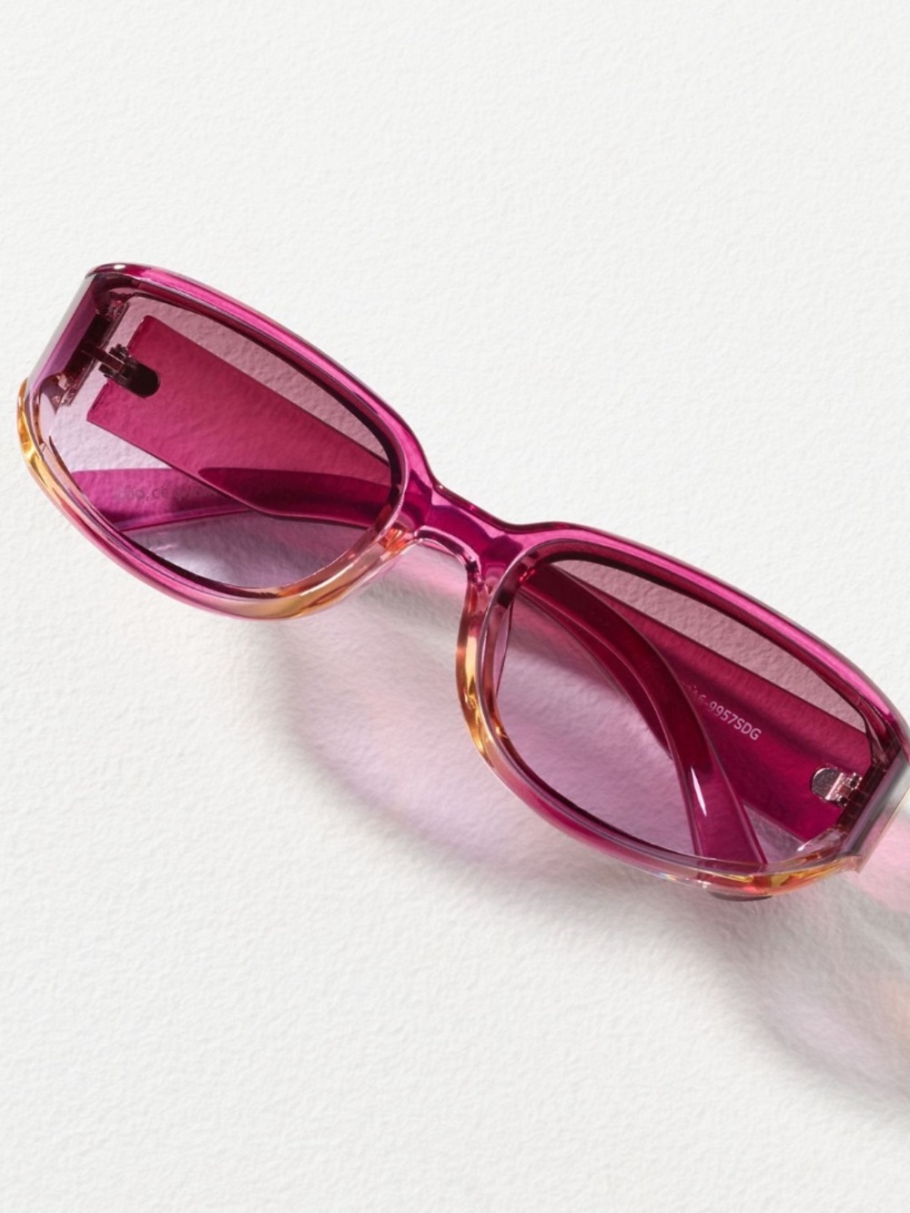 Anthropologie Eyeking Pink Gradient Cat-Eye Sunglasses